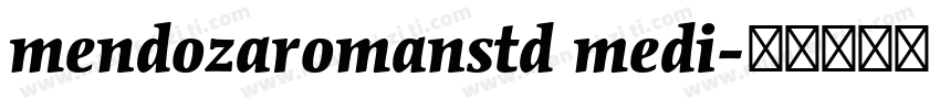 mendozaromanstd medi字体转换